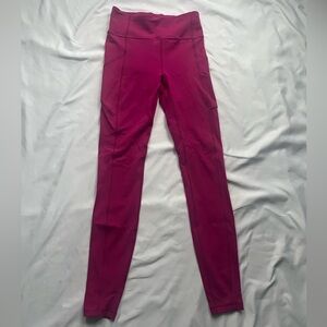 Lululemon Fast & Free High Rise Leggings Size 4 Pink Magenta Nulux Running